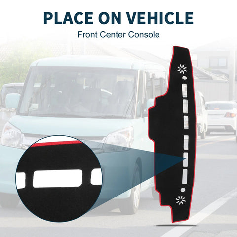 Suzuki Every DA17V (2015-2024) Black Red 1 Set Dashboard Cover Mat