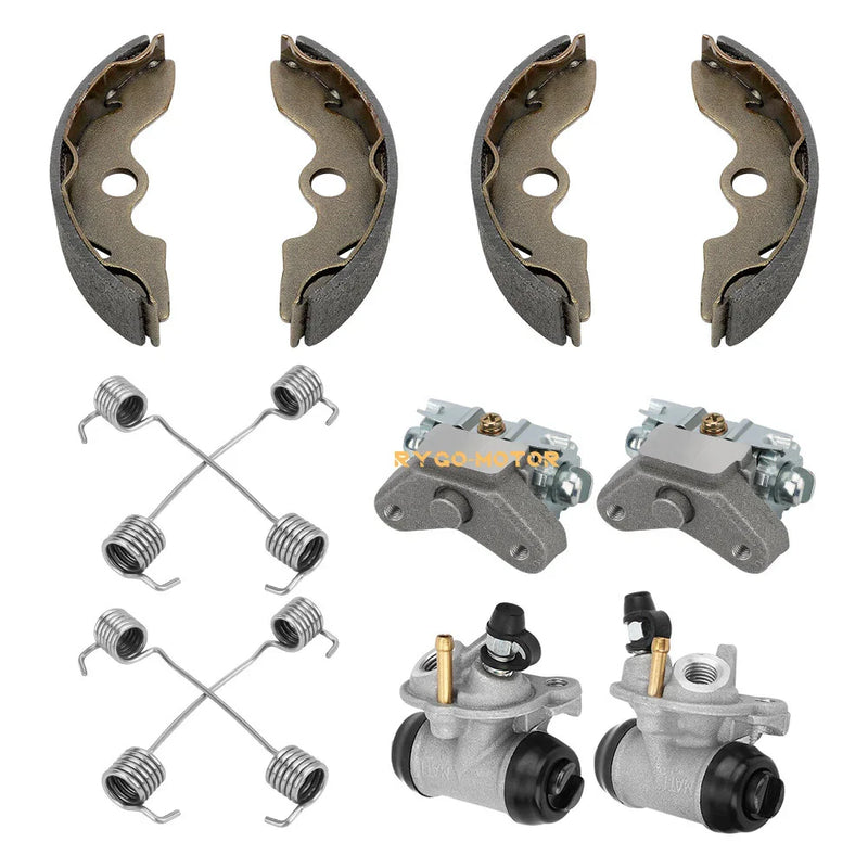 Honda TRX300 Front Brake Wheel Cylinders 2x4 Adjuster Shoes Set