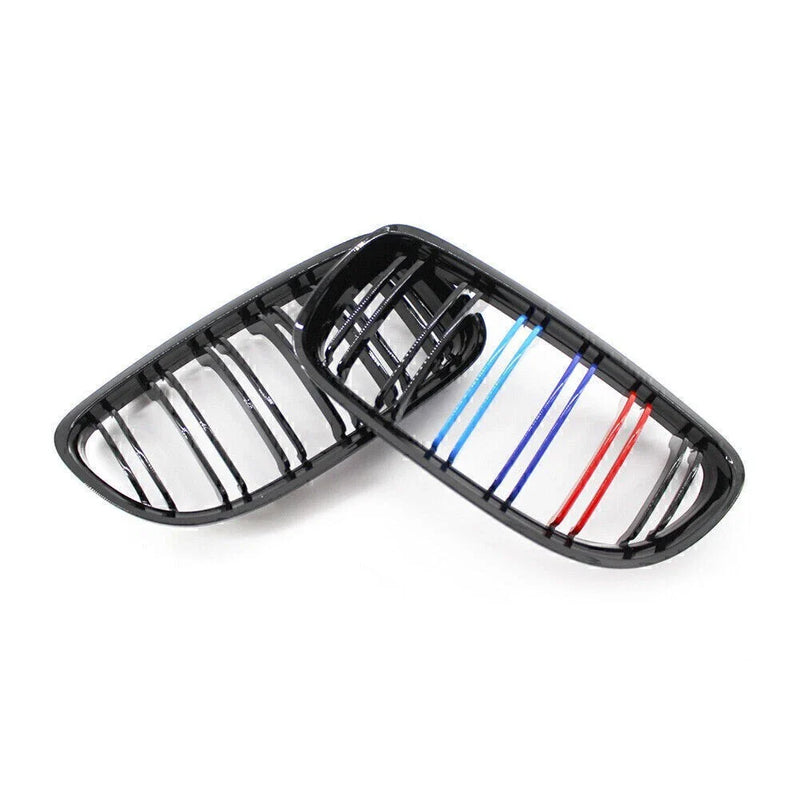 BMW E90 E91 Glossy Black Front Upper Bumper Grille Mesh (2006-2012)