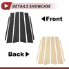 Lexus CT200h (2011-2019) Carbon Fiber Black 6 Pcs Door Pillar Window Trim
