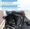 Harley Dyna FXD Sportster Black Curved Laydown License Plate Mount Bracket (2006-2023)