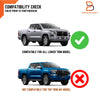 Mitsubishi Triton L200 Black Front Bumper Headlight Cover Trim (23-25)