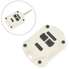 Jeep Wrangler Creamy-White ABS Key Fob Shell Case Cover (2007-2017)
