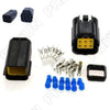 SUV 5 x Automotive 6 Pin Amp Sealed Wire Connector Plug