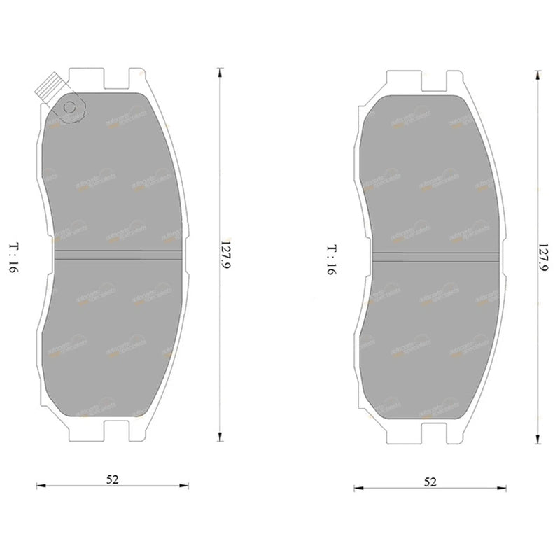 Mitsubishi Nimbus UF 2.4L 4G64 Front Disc Brake Pads Set (1992-1998)
