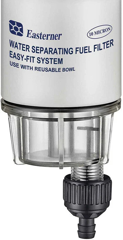 Marine Water Separating Fuel Filter Kit Easy-Fit Mini System Up To 70HP