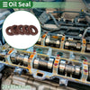 Oil Seal 20x35x8mm Rotary Shaft Seal FKM Brown 5 Pcs
