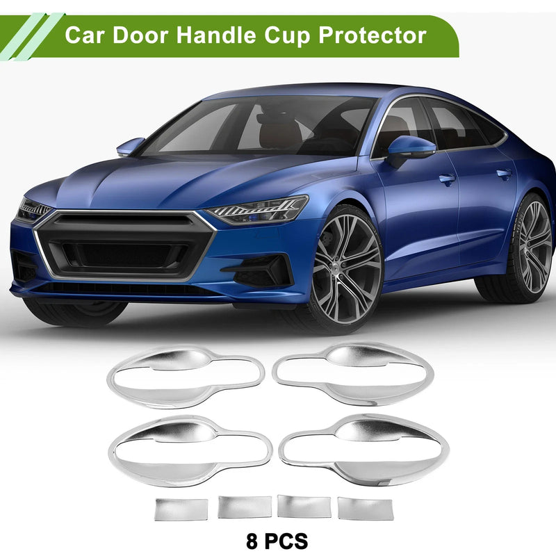 Mazda CX-5 2013-2017 Chrome Silver Door Handle Cup Protectors (8 Pcs)