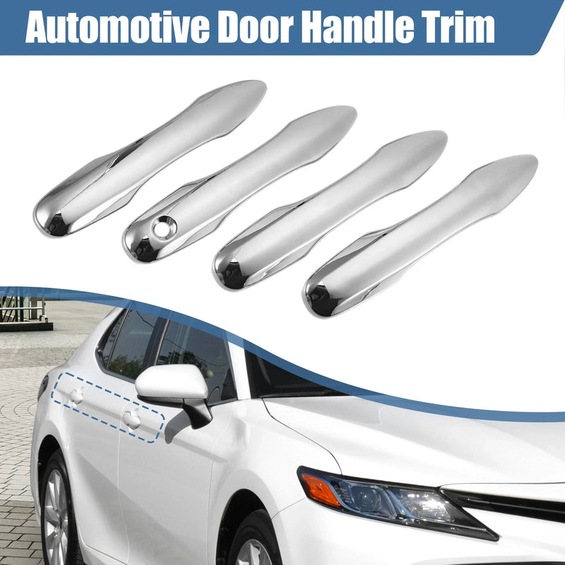 Toyota Camry Set Door Handle Cover Chrome Silver Tone (2018–2023)