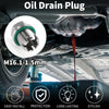 Car Motorcycle M16.1-1.5mm Copper Oil Drain Plug with Gasket Silver Tone