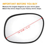 Toyota RAV4 Left Side Heated White Mirror Glass (1994-2000)