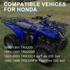 Honda FourTrax 300 TRX300FW 4x4 4X Wheel Center Cap Kit (1992-1998)
