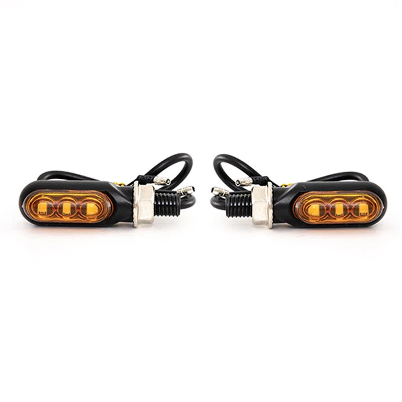 4 x Universal Motorcycle Dynamic LED Turn Signal Indicator Amber Light