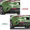 Kia Stinger Canard Covers Rear Bumper Side Vent Carbon Fiber (2017–2023)