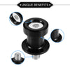 Motorcycle Sliders Stand Black Pair Swingarm Spools 8mm CNC