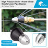 Pressure Washer High Pressure Drain Nozzle 1 x Front 6 x Rear Jet