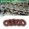 Oil Seal 22x45x10mm Brown 5 Pcs Seal Ring Rotary Shaft Seal FKM Rubber