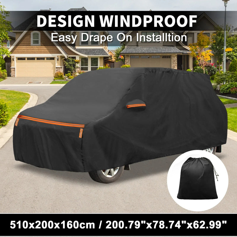 Toyota Alphard Car Cover Waterproof Aluminum Film Cotton with Zipper