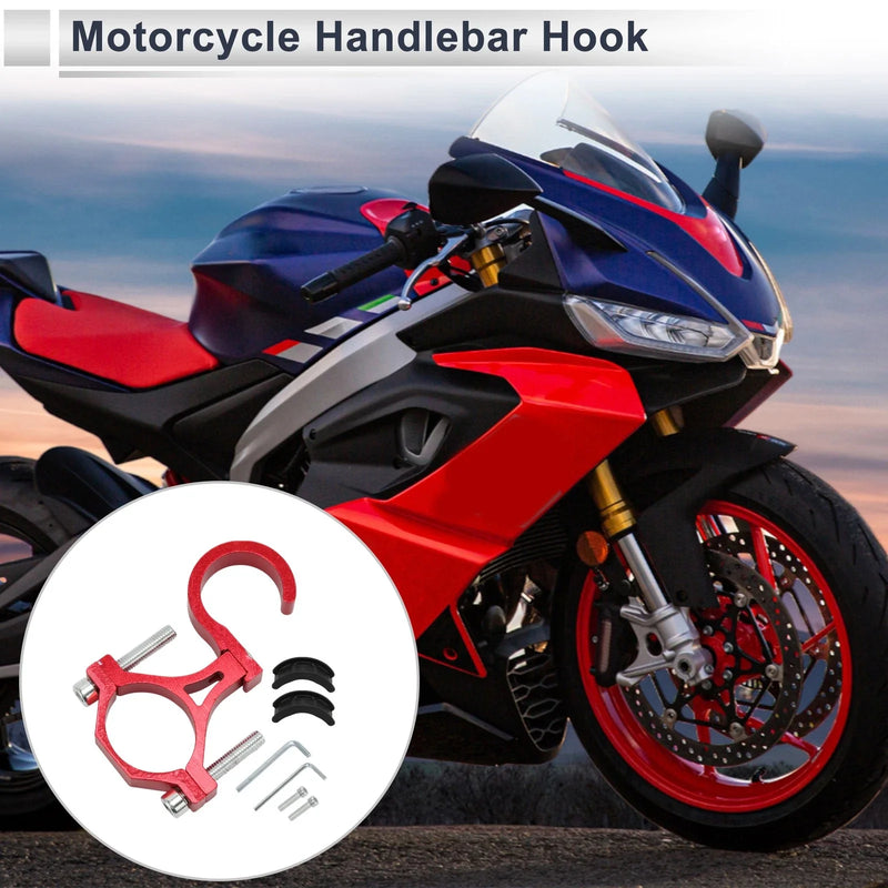 Motorcycle Arc Hanging Hook Screws Washers Hexagon Wrench Red