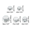 Motorcycle Motorbike 1 Set Screw Cap Silver Tone
