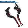 Suzuki GSXR150 (2017-2020) Black Red Adjustable Brake Clutch Levers