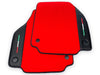 Ferrari F8 Tributo (2020-2023) - Carbon Leather Tailored Red Floor Mats