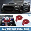 Ford Mustang (2015-2022) Red Gear Shift Knob Covers