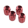 Car Truck SUV Bike 4 x Red Brass Tire Valve Dust Cover Caps
