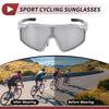 Motorcycle Riding Goggles Silver Tone Gray Lens White Black Frame PC UV400