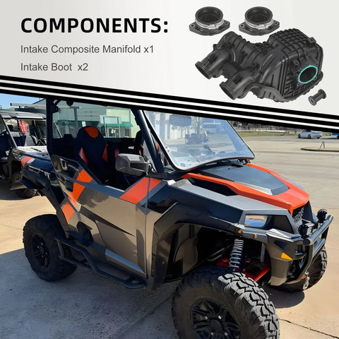 Polaris General Air Box Intake Manifold & Boot 4 x (2016–2018)