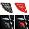 Cadillac ATS 1 x Black Carbon Fiber Engine Start Stop Button Cover (2013-2019)