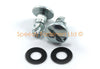 2 x Dzus 9mm D-Ring Slotted Motorcycle Fairing Bolts Kit Select Length