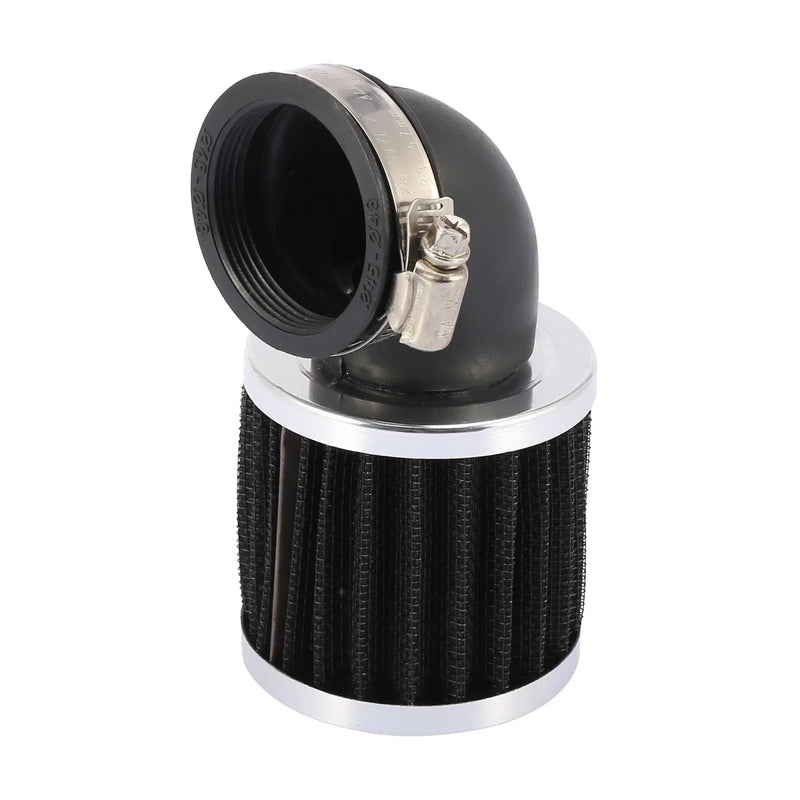 Universal 45mm Inlet Dia 90 Degree Bend Clamp-on Motorcycle Air Intake Filter