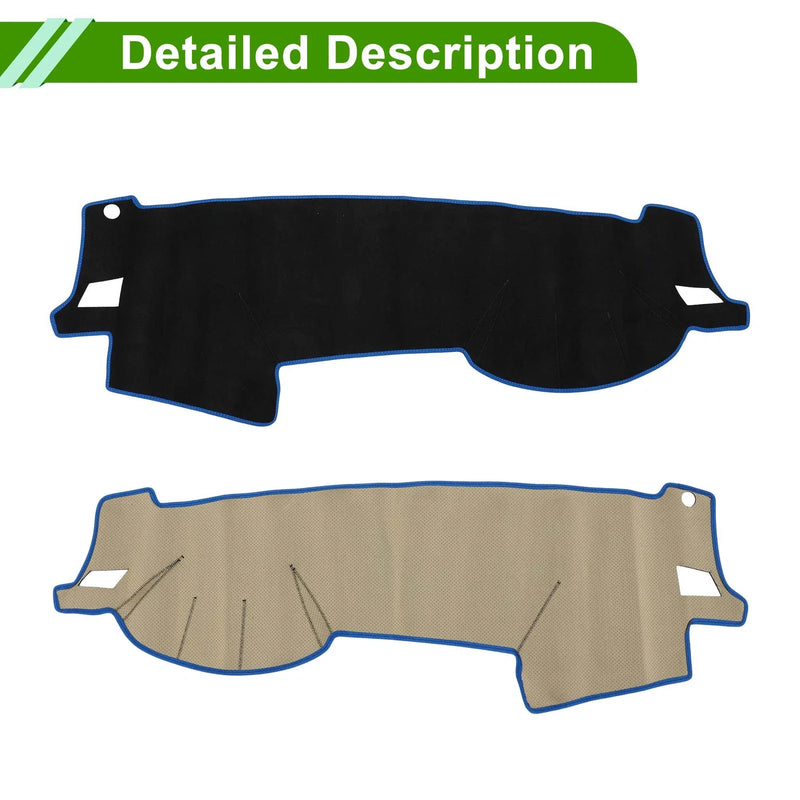 Subaru Outback (2005-2009) Sun Protector Black Blue Dashboard Cover Mat