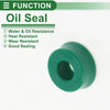 Oil Seal 5x12x5.5mm TPU Rotary Shaft Seal Seal Ring Green 5 Pcs