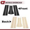 Ford Escape (2013-2019) Black 6 Pcs Door Pillar Window Trim