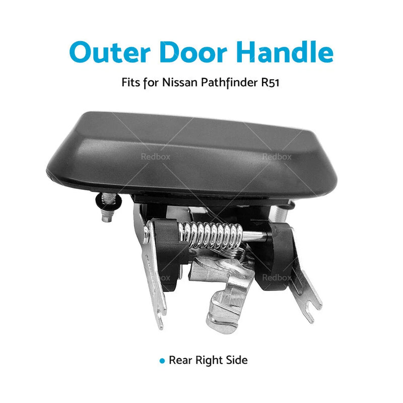 Nissan Pathfinder Black Rear Right Outer Door Handle (2005-2013)