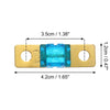 Automotive Marine Audio Video System Blue 4 x 60A 32V Bolt-on AMI Fuse