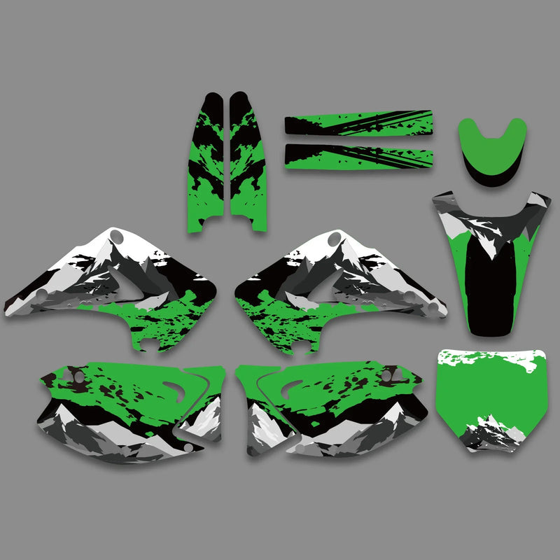 Kawasaki KX 125 / 250 Graphics Stickers Kit (2003-2012)