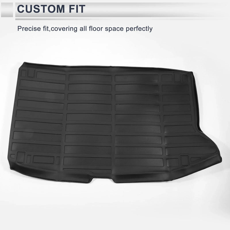 Kia Soul EV (2020-2022) Black TPE Cargo Liner Rear Trunk Mat