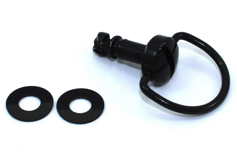 Dzus / 15mm / Schwarz Schnellverschluss Schrauben Verkleidung Vierteldrehung+Clips