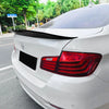 BMW 5 Series F10 Gloss Black Rear Boot Spoiler Lip (2011-2017)