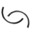 Fiat 500 Black Carbon Fiber Interior Door Handle Trim Cover (2012-2015)