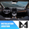 Honda CR-V Carbon Fiber Front Door Window A-Pillar Speaker Covers (2017-2023)