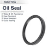Oil Seal 95x110x12mm Nitrile Rubber Rotary Shaft Seal Black 5 Pcs