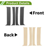 Chevy Blazer (1995-2005) Carbon Fiber Pattern Black 4 x Pillar Window Trim