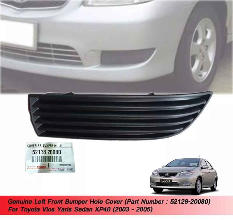 Toyota Vios Yaris Sedan LH Front Bumper Cover (2003-2005)