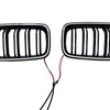 BMW 3-Series F30 F31 2 x Black Front Kidney Grilles with LED (2012-2018)