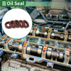 Oil Seal 22x35x10mm 5 Pcs Rotary Shaft Seal FKM Rubber Brown