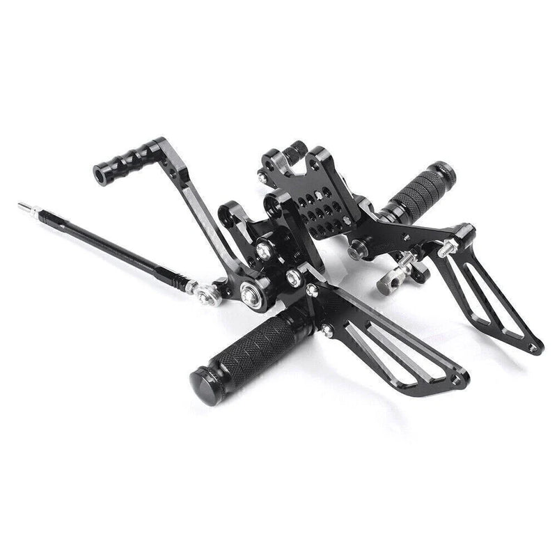 Suzuki GSXR1000 GSXR600 GSXR750 (2000-2005) Black Rearsets Foot Pegs